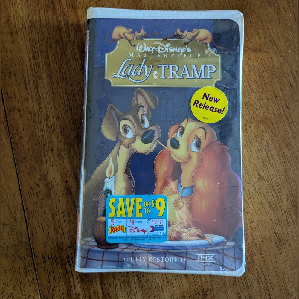 NEW Walt Disney's Lady and the Tramp VHS